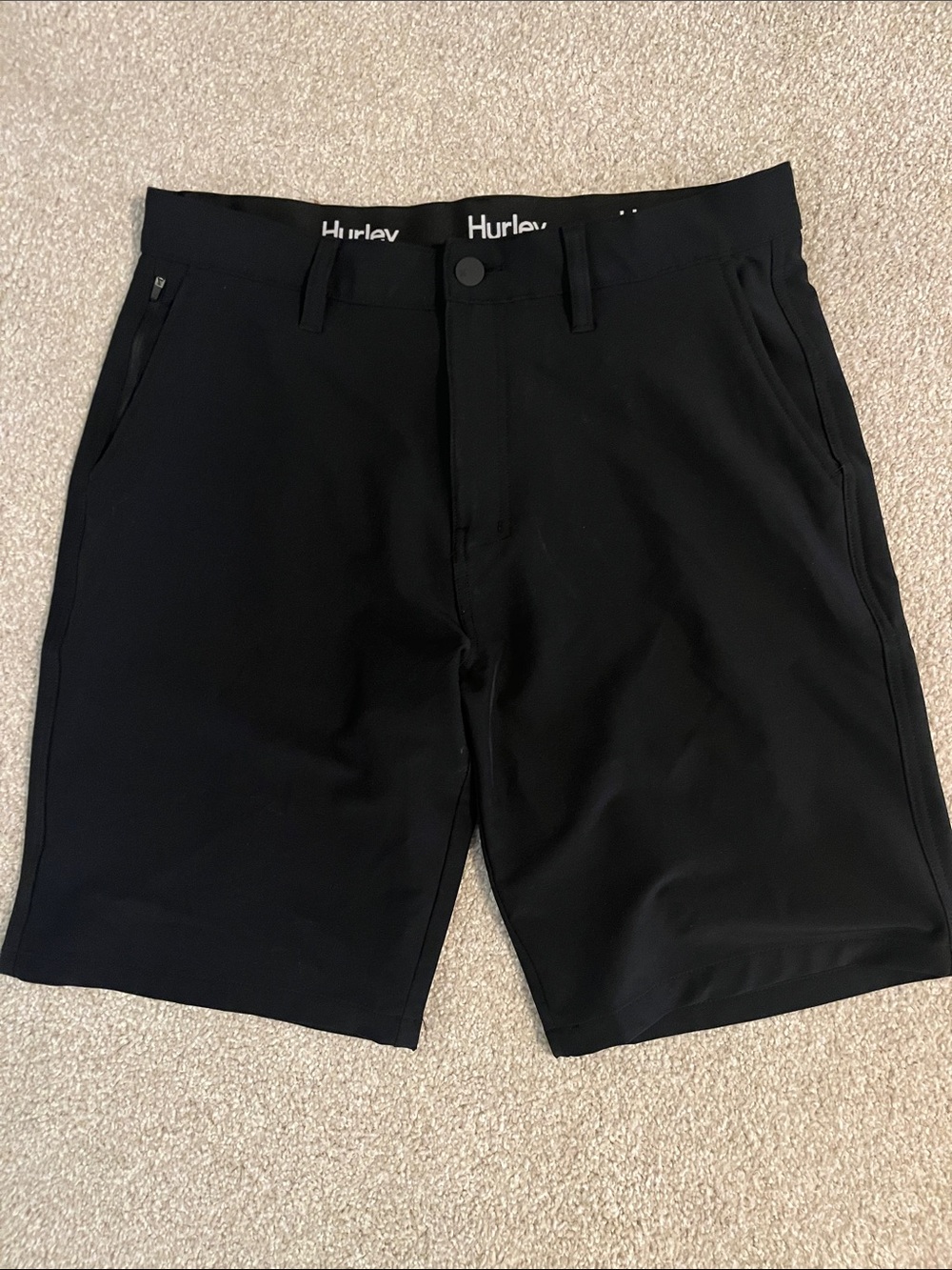 Hurley Men's Black Trek Hybrid Shorts size 32 like new